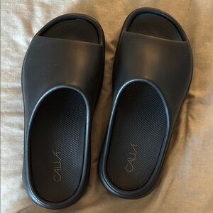 Calia Black Slide Sandals
